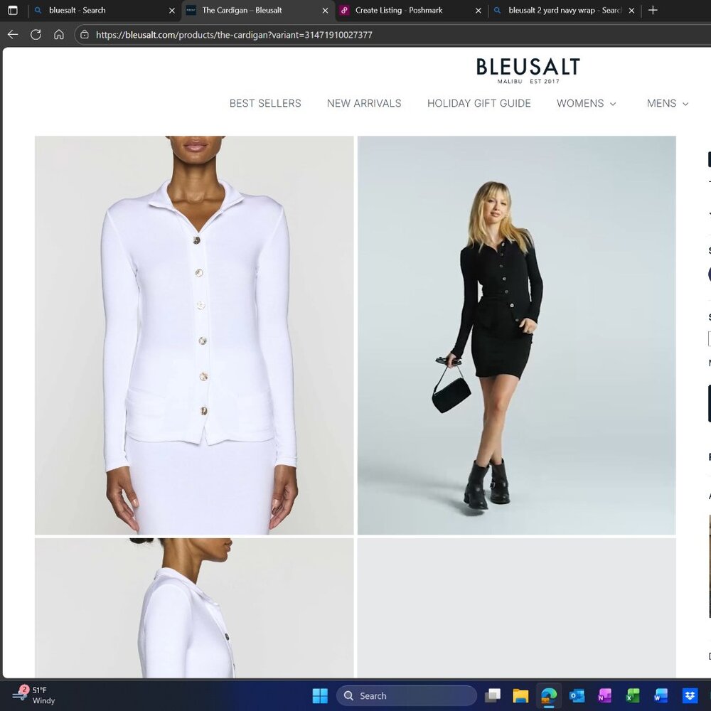 Bleusalt - The Cardigan WHITE SIZE 3